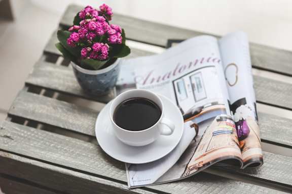 Coffee and Flowers at Maple Grove, Lincoln, Nebraska