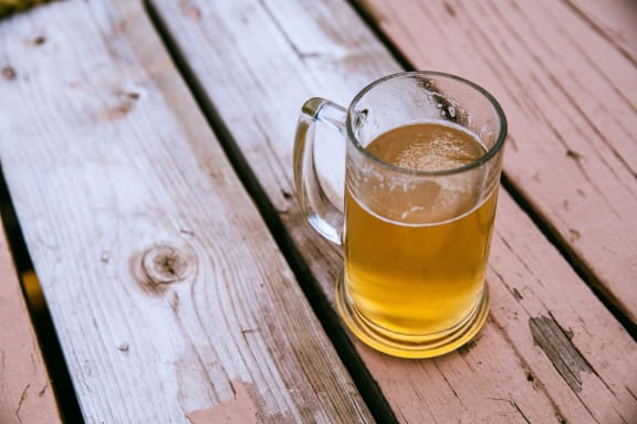 beer on the dock at Patterson Place, Santa Barbara, CA, 93111