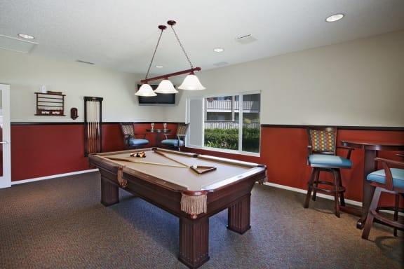 Billiards Table at Patterson Place, Santa Barbara