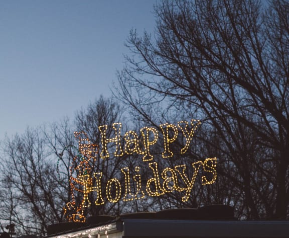 neon_sign_happy_holidays at Patterson Place, Santa Barbara, 93111