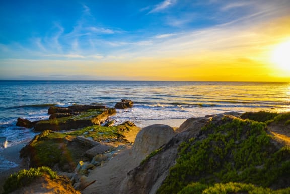 Sunset at Rancho Franciscan Senior Apartments, Santa Barbara, 93105