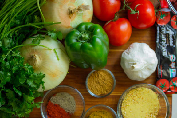 Groceries at Rancho Franciscan Senior Apartments, Santa Barbara, California