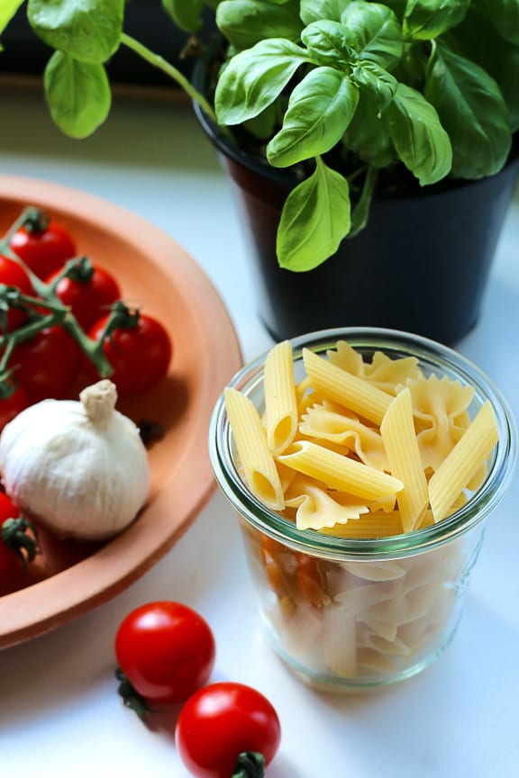 Groceries for Pasta at Rancho Franciscan Senior Apartments, Santa Barbara, CA