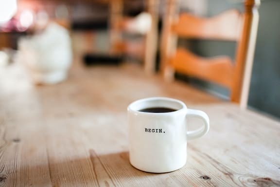 Warm Coffee Mug at Rancho Franciscan Senior Apartments, Santa Barbara