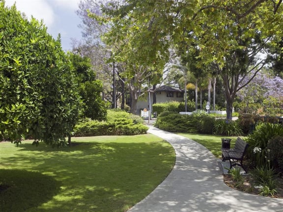 Greenspace Walking Trails at Rancho Franciscan Senior Apartments, Santa Barbara, 93105