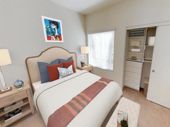 Bedroom at Rancho Franciscan Senior Apartments, California, 93105