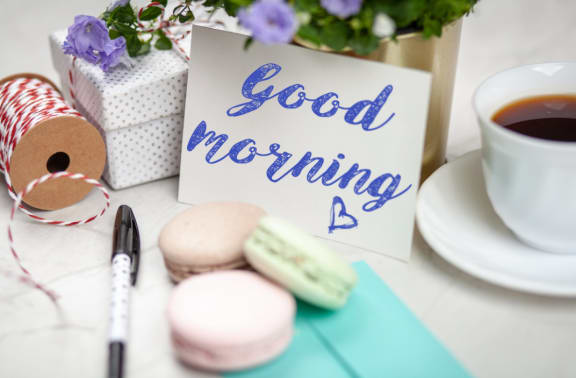 Coffee With Good Morning at Rancho Franciscan Senior Apartments, Santa Barbara