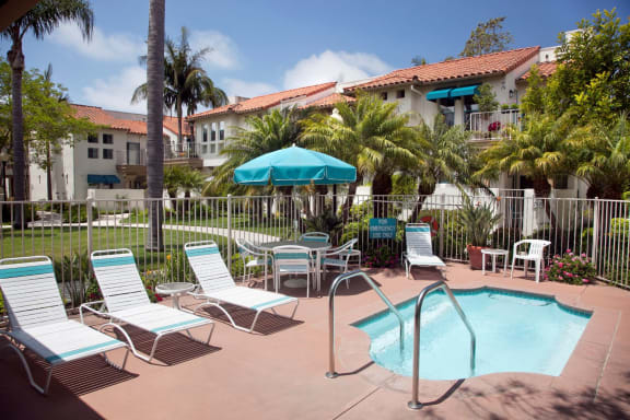 Pool at Rancho Franciscan Senior Apartments, Santa Barbara, CA, 93105