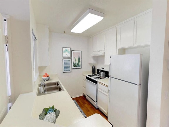 Kitchen at Cypress Meadows Senior Apartments, California