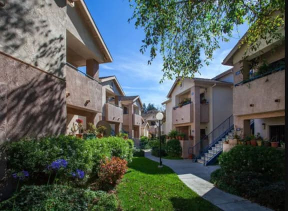 Magnificent Courtyard at Cypress Meadows Senior Apartments, Ventura, CA, 93003