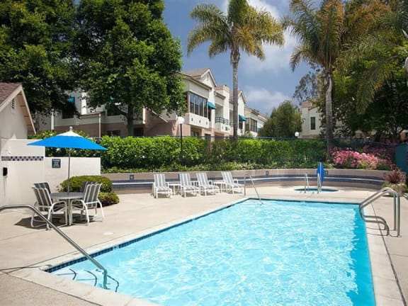 Pool View at Cypress Meadows Senior Apartments, Ventura, California
