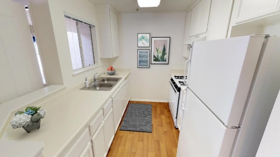 apartment_kitchen_interior at Cypress Meadows Senior Apartments, Ventura, CA