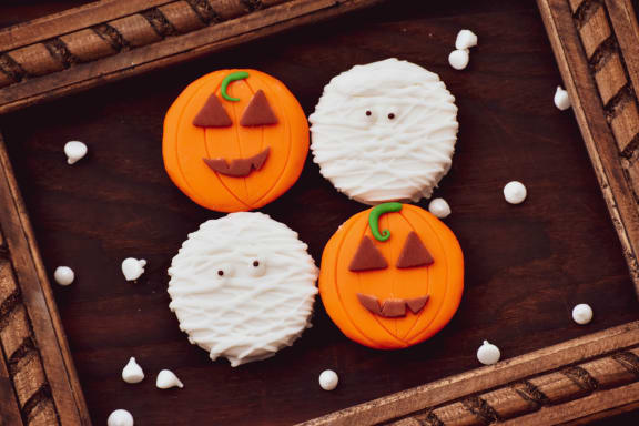 Halloween Decorations at Cypress Meadows Senior Apartments, Ventura, CA, 93003