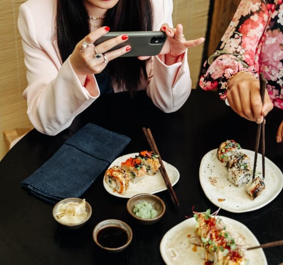 Having A Meal at Oceanwood Apartments, Lompoc, CA, 93436