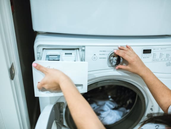 Washer at Oceanwood Apartments, Lompoc, California