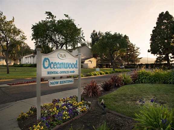 community_leasing_sign at Oceanwood Apartments, California