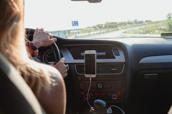 female driver at Oceanwood Apartments, Lompoc, California