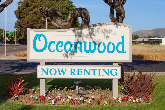 now_renting_sign at Oceanwood Apartments, California, 93436
