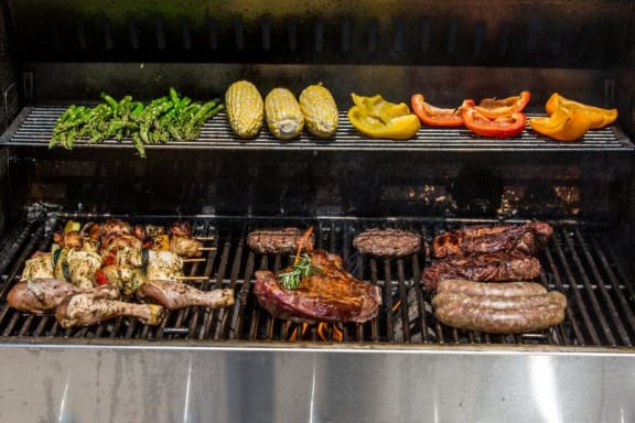 Grilled Meat at Oceanwood Apartments, Lompoc, CA