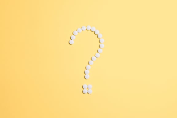 Sign Of Question Mark at Oceanwood Apartments, Lompoc, California