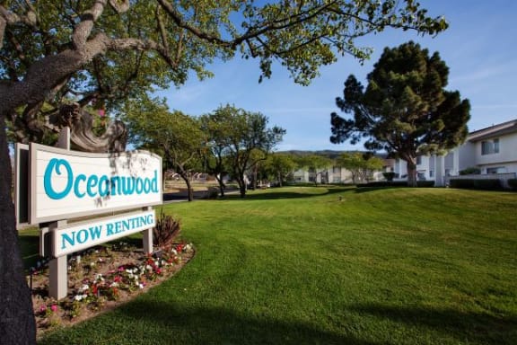 Property Sign at Oceanwood Apartments, Lompoc, 93436