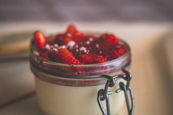 Image Of Strawberry Dessert at Oceanwood Apartments, Lompoc, CA, 93436