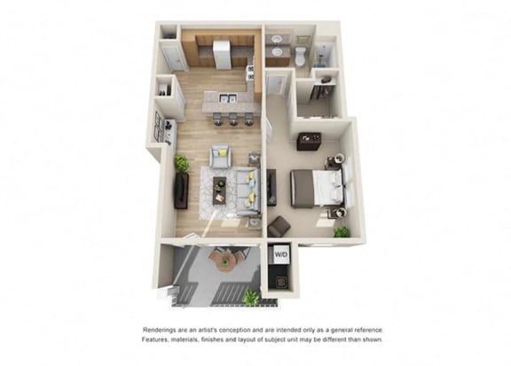4 floor plan at Ralston Courtyards, California