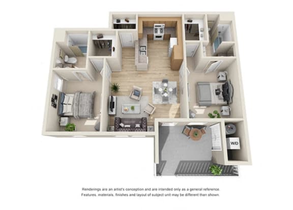 Floor Plan Layout at Ralston Courtyards, Ventura, 93003