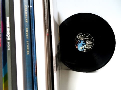 vinyl disc at Ralston Courtyards, Ventura, California