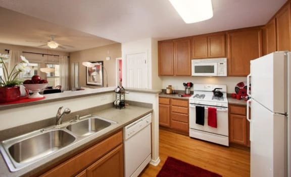 Kitchen at Ralston Courtyards, Ventura