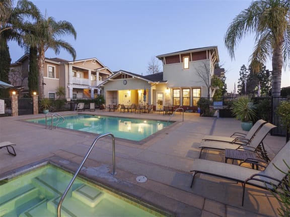 Pool at Ralston Courtyards, California