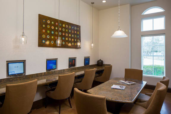 Computer table at The Millennium Towne Center Apartments, Baton Rouge, 70806