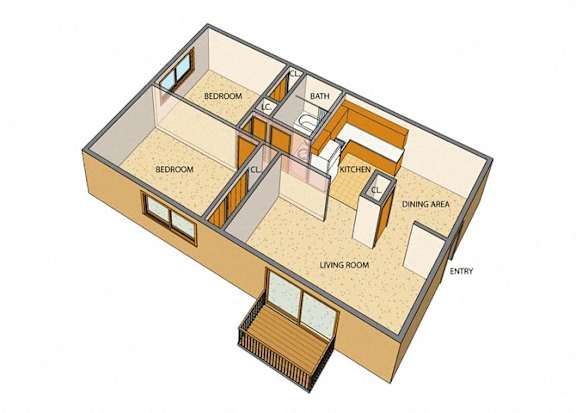 Liberty Square Apartments - Two-bedroom, One-full Bath Units in Amherst New York – Appliances Included - 24 Hour Emergency Maintenance - Ask for a Tour - Pet Friendly