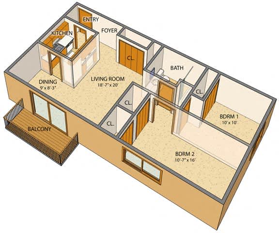 Olde Towne Village Apartments - Two-bedroom, One and a half Bath Units in Tonawanda New York – Appliances Included - 24 Hour Emergency Maintenance – Balcony - Picnic Area – Garages - Ask for a Tour -