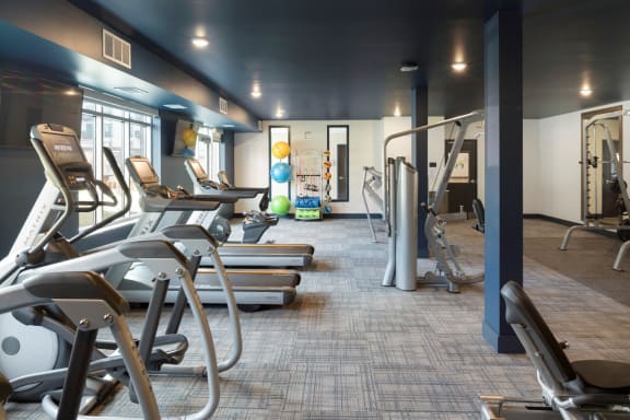 Cardio Machines In Gym at The McMillan, Shoreview, Minnesota