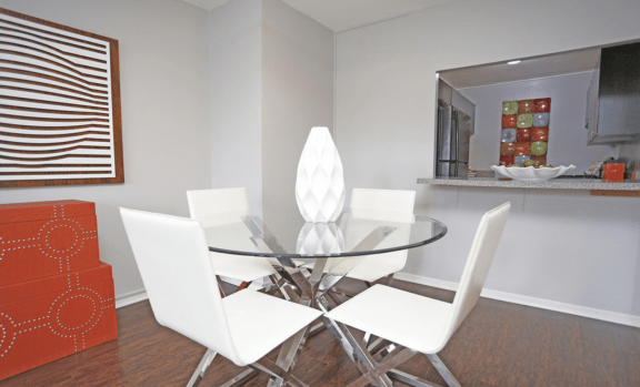 Elegant Dining Room at 7251 at Waters Edge, Chicago, Illinois