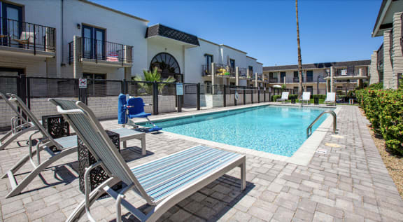 Pool With Sunning Deck at Arcadia Gardens, Phoenix, AZ