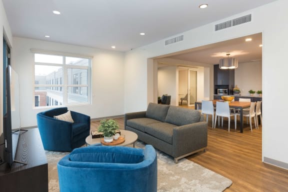 Carpeted Lounge at 28 Austin, Newton, 02460