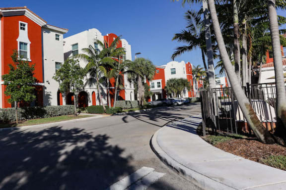 neat sidewalks at Affordable Davie, FL apartments