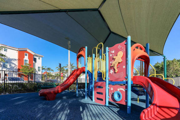 playground with weather covering
