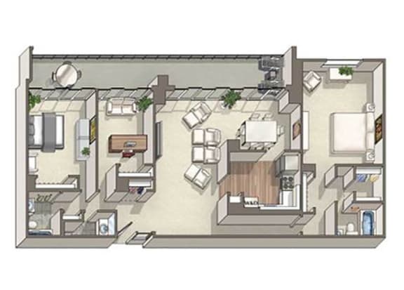 3 Bed 2.5 Bath Oxford Floor Plan 3 Bed 2.5 Bath Oxford Floor Plan at The Summit, Virginia