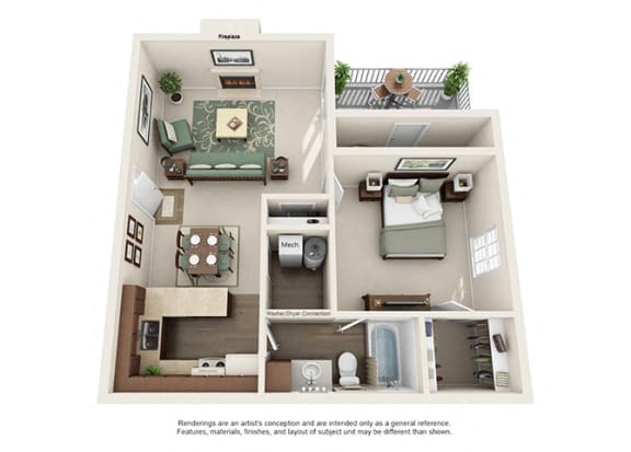 Pinehurst Apartment Homes - 1 Bedroom 1 Bath Apartment Pinehurst Apartment Homes - 1 Bedroom 1 Bath Apartment