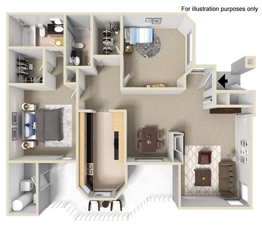 The Bryant at Yorba Linda Apartment Homes - 2 Bedroom 2 Bath Apartment The Bryant at Yorba Linda Apartment Homes - 2 Bedroom 2 Bath Apartment