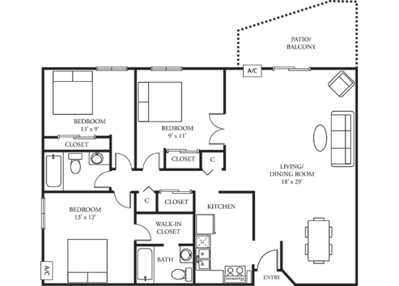3 Bedroom Apartments In Burnsville Mn