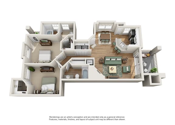 Verdant Apartment Homes - 2 Bedroom 2 Bath Apartment Verdant Apartment Homes - 2 Bedroom 2 Bath Apartment