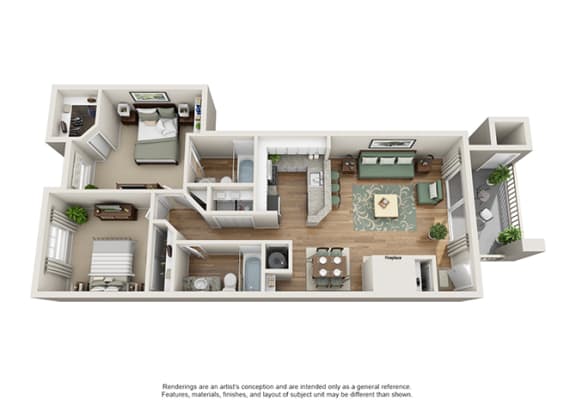 Verdant Apartment Homes - 2 Bedroom 2 Bath Apartment Verdant Apartment Homes - 2 Bedroom 2 Bath Apartment