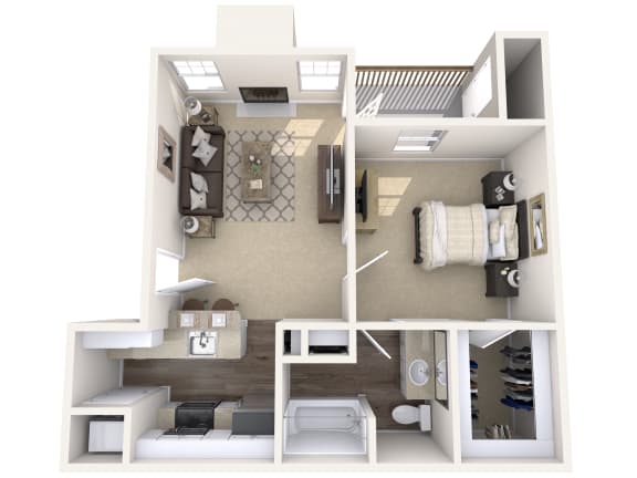 Aspen - 1Bed 1Bath Wimbledon Oaks|Aspen - 1Bed 1Bath