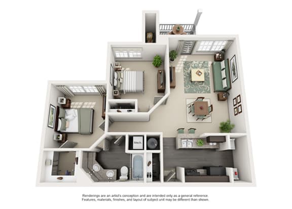 1000 Spalding Apartment Homes - 2 Bedroom 1 Bath Apartment 1000 Spalding Apartment Homes - 2 Bedroom 1 Bath Apartment