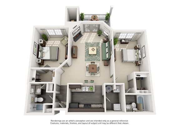 1000 Spalding Apartment Homes - 2 Bedroom 2 Bath Apartment 1000 Spalding Apartment Homes - 2 Bedroom 2 Bath Apartment
