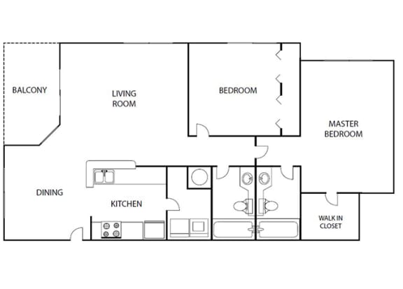 Featherwood | 2 Bedroom - 2 Bath | 1,070 sqft. Featherwood 2 bedroom 2 bath bay club apartment homes Jacksonville florida